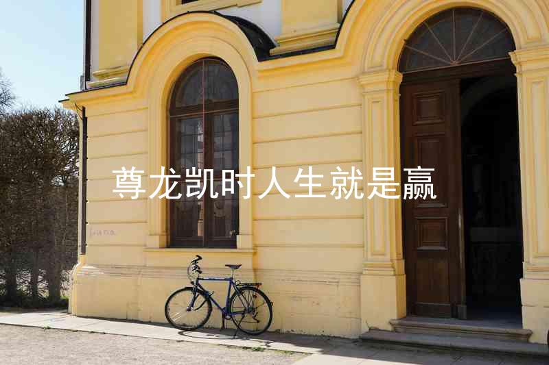 尊龙凯时人生就是赢